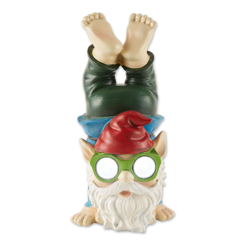 Handstand Solar Gnome Figurine