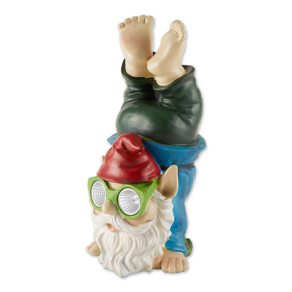 Handstand Solar Gnome Figurine