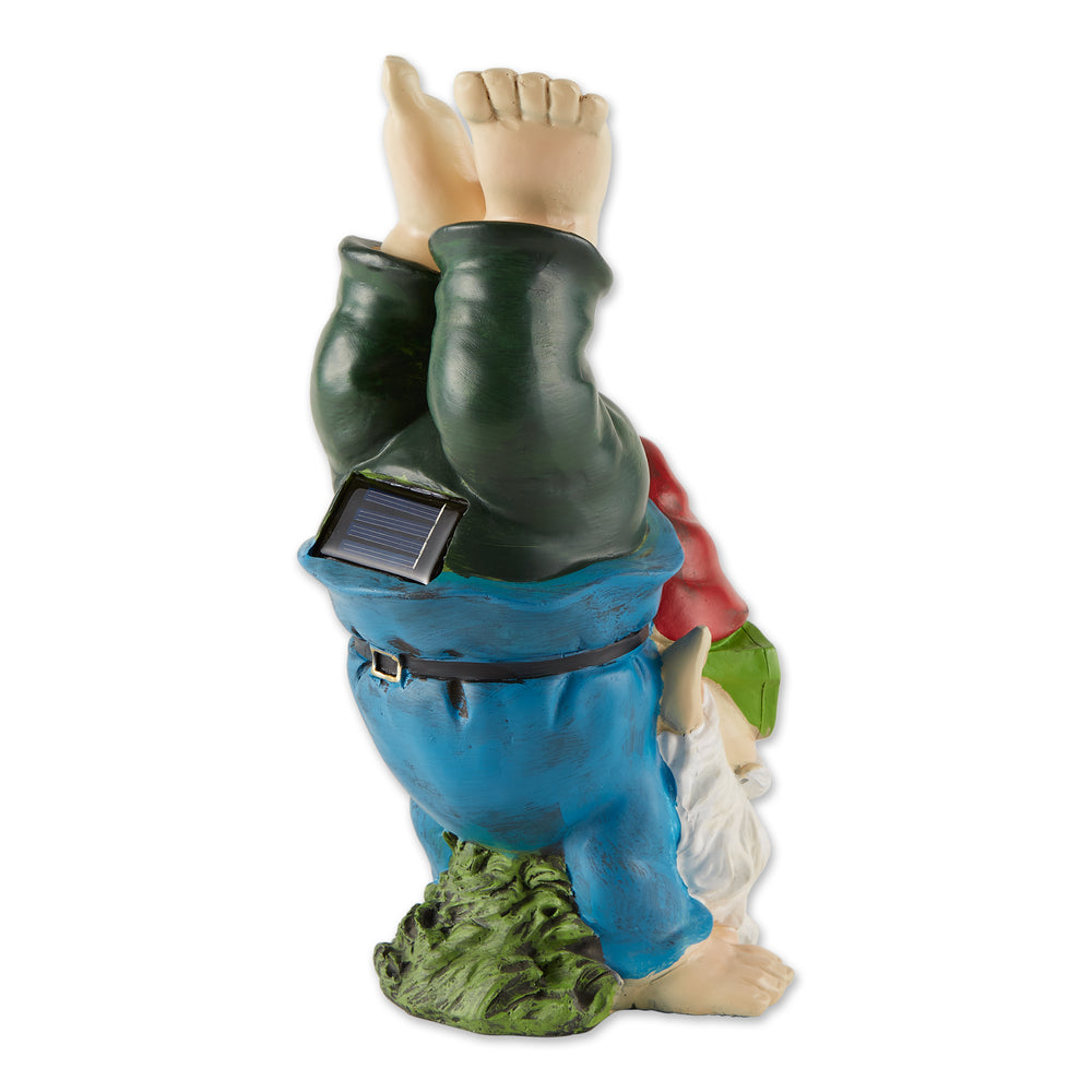 Handstand Solar Gnome Figurine