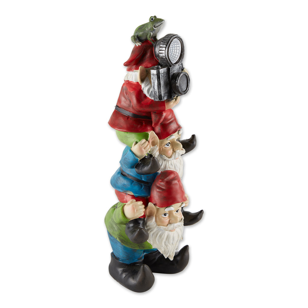 Stacked Solar Gnome Figurine
