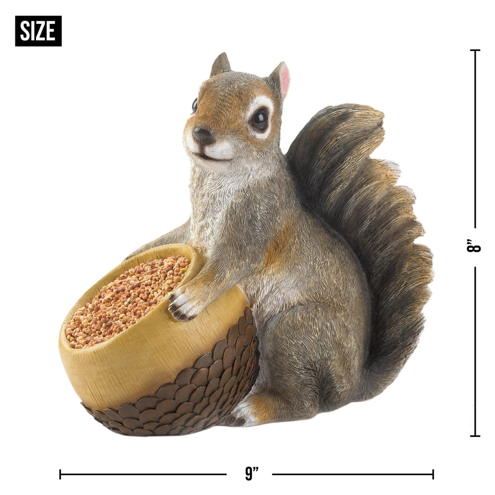 Squirrel & Acorn Bird Feeder