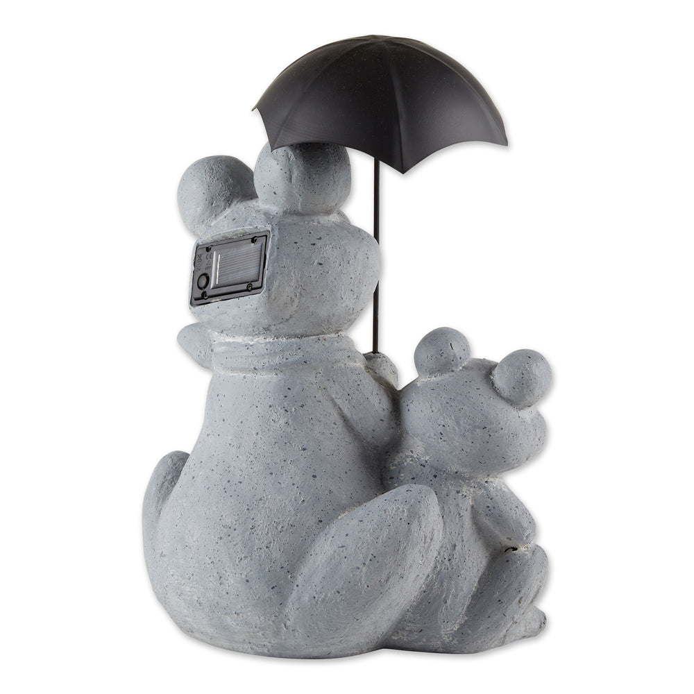 Frogs Under Umbrellas Solar Decoration
