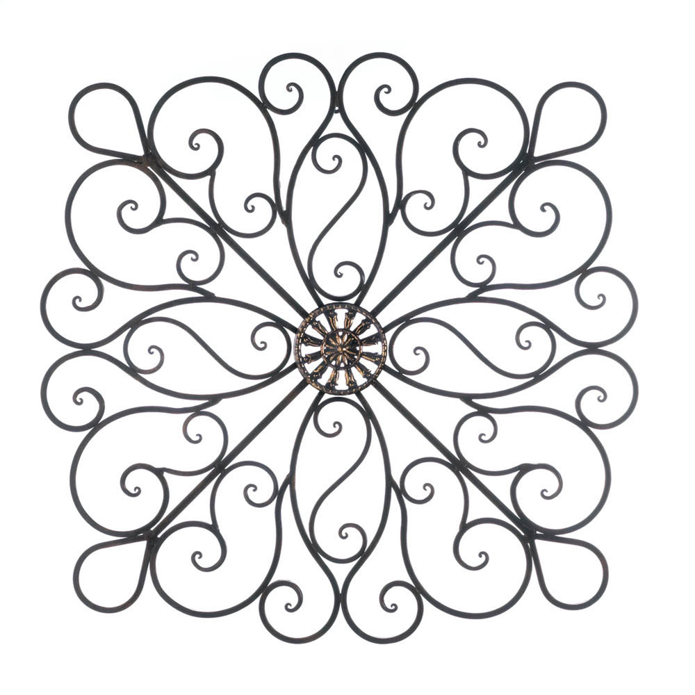 Iron Scrollwork Wall Decor