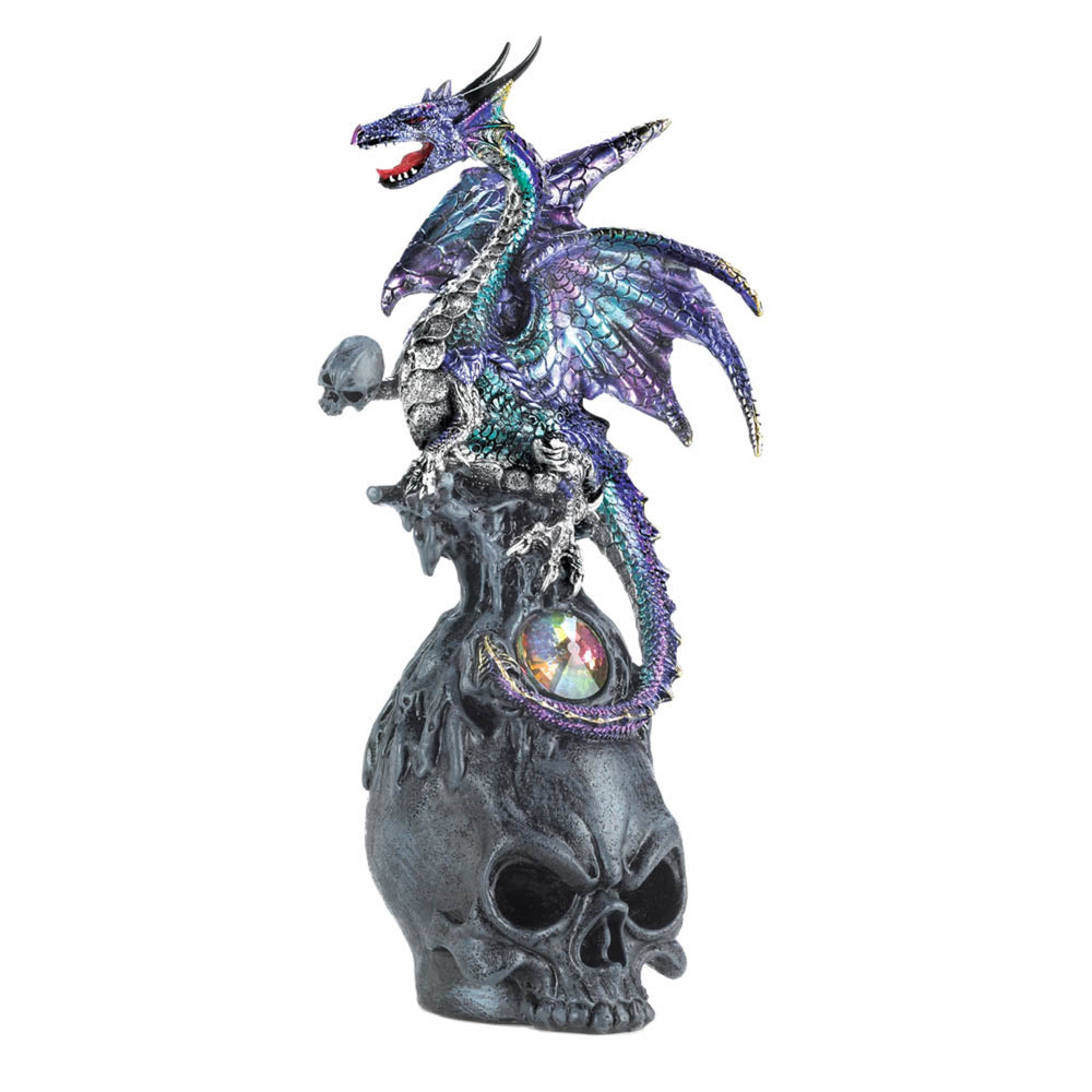 Mystical Dragon And Skull Figurine