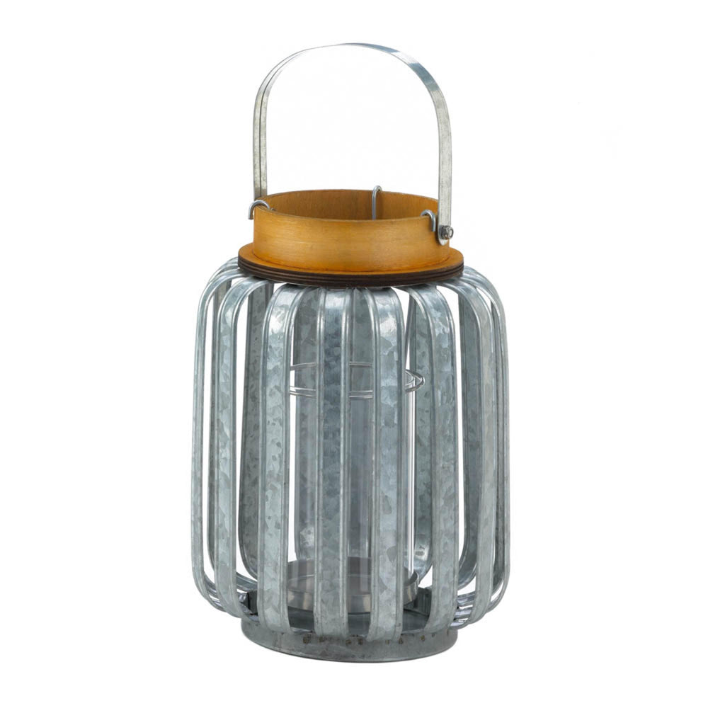 Large Galvanized Metal Lantern
