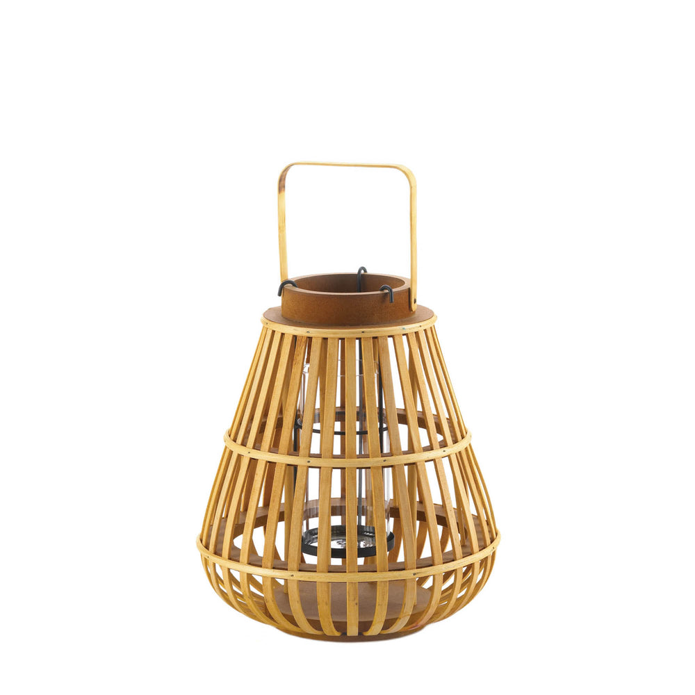 Small Slat Wood Lantern