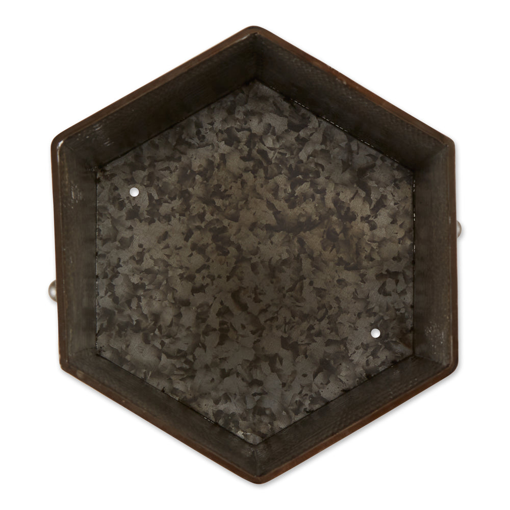 Hexagon Bucket Plant Stand Set of 2