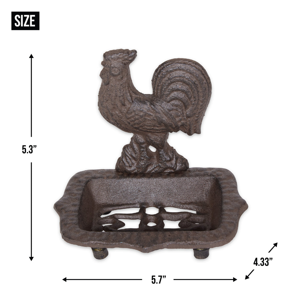 Rooster Cast Iron Soap Dish