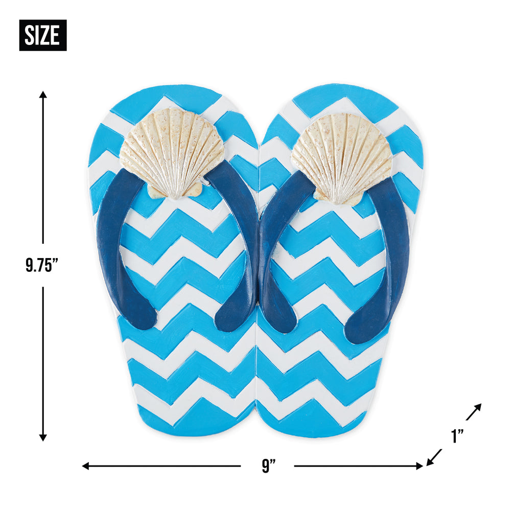 Seashell Flip Flops Stepping Stone