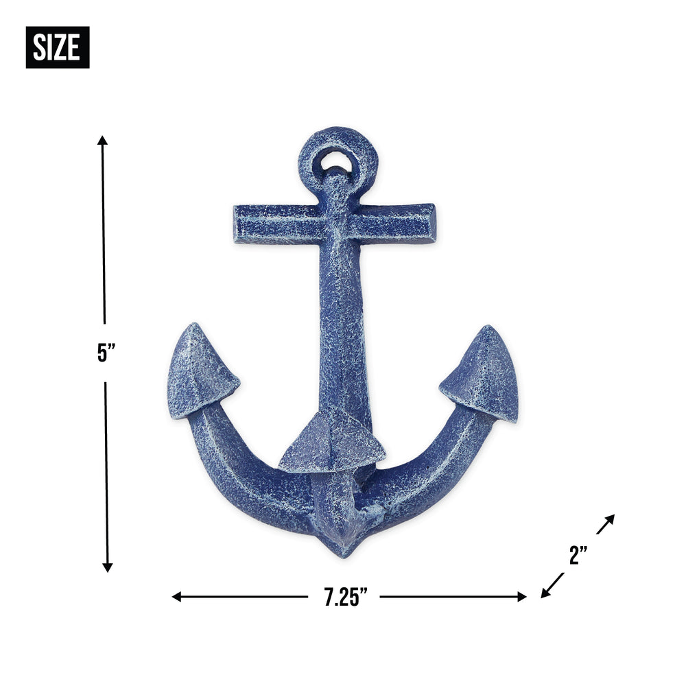 Blue Anchor Wall Hook