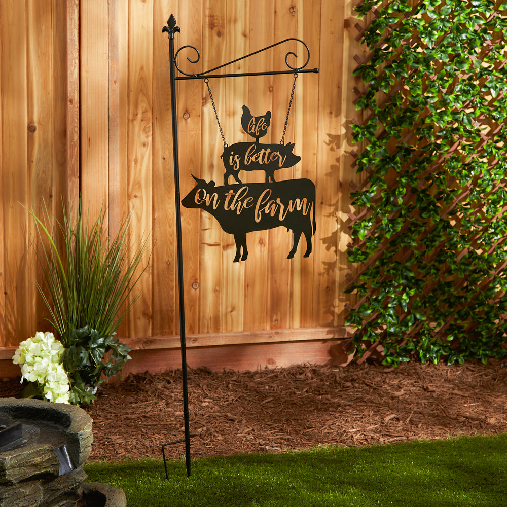 Life Is Better On The Farm Garden Stake