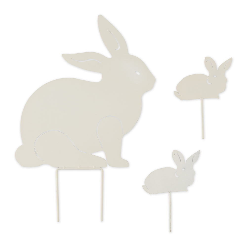 Rabbit Family Garden Stake