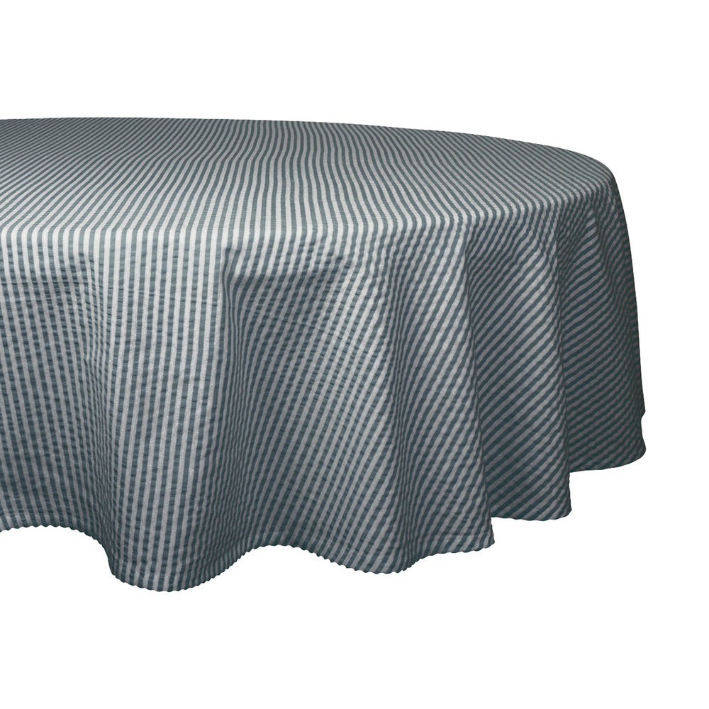 mineral seersucker tablecloth 70 round